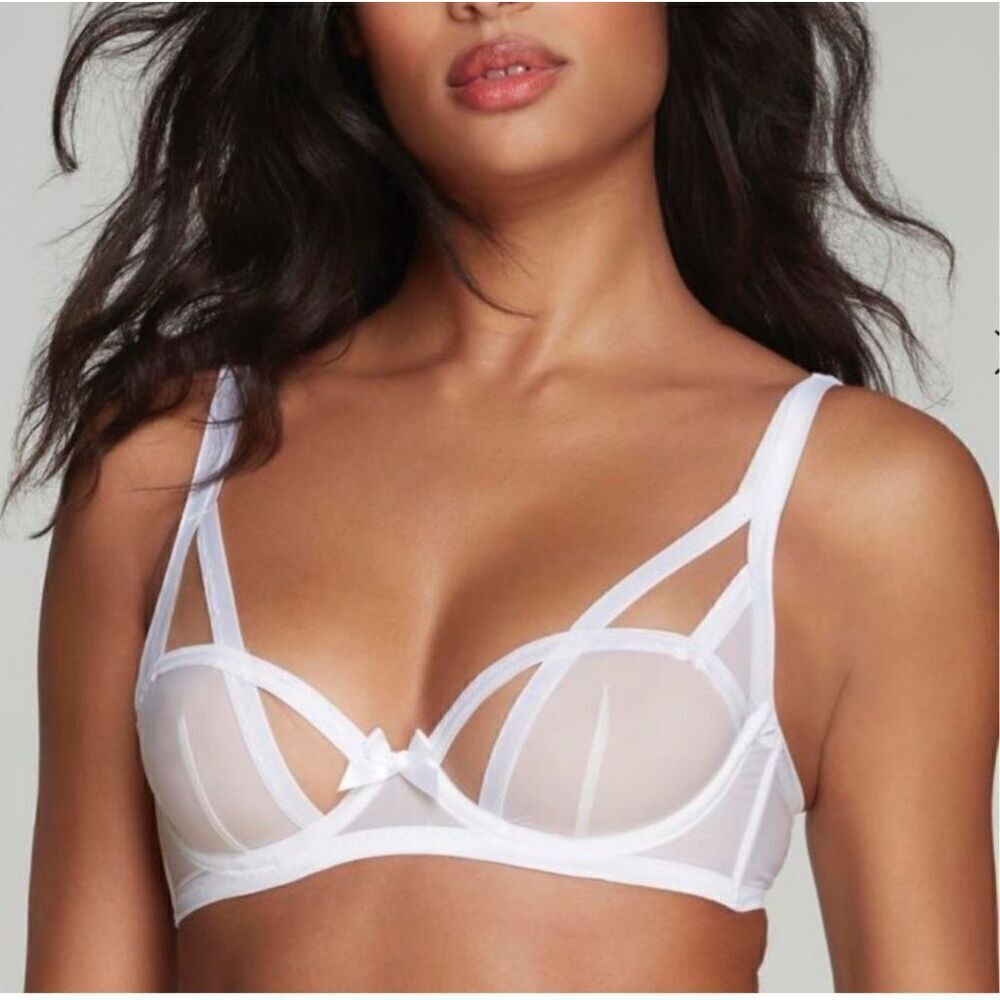 NWT Agent Provocateur Joan - Strappy, Wet-look Bra